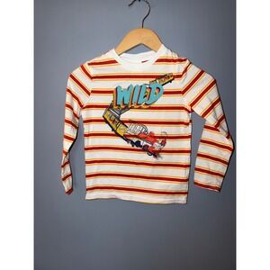 Disney Big Thunder Mountain Railroad Wild Striped Long Sleeve Shirt Kids 5/6 S